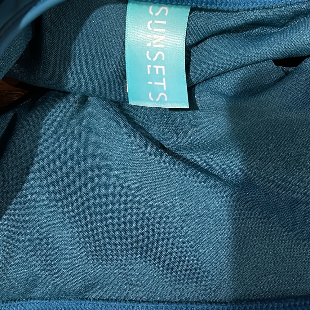 Teal High-Waist Bikini Bottom - Picture 5 of 7